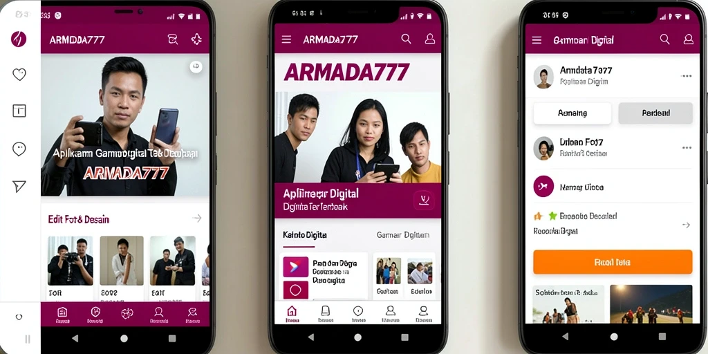 Antarmuka ARMADA777 yang ramah pengguna dalam mengedit gambar digital.