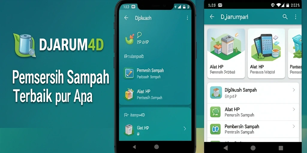 Screenshot aplikasi DJARUM4D menunjukkan fungsi Pembersih Sampah yang efektif.