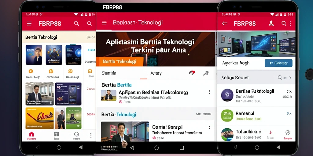 Antarmuka aplikasi FBRP88 yang menarik dan modern.