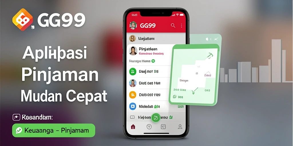 Antarmuka GG99 yang sederhana dan fungsional untuk pengajuan pinjaman.