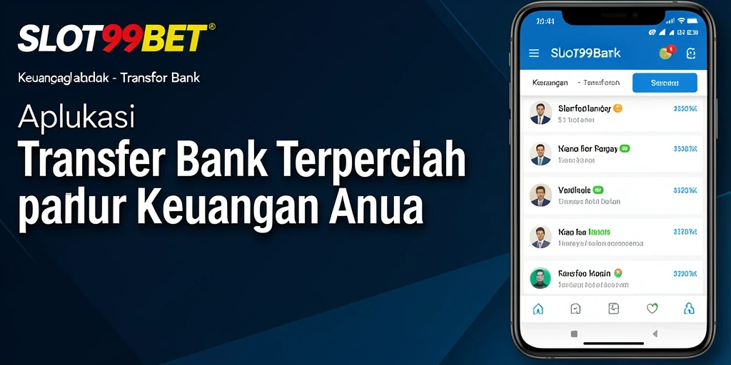 Antarmuka pengguna aplikasi SLOT99BET untuk Transfer Bank yang intuitif.