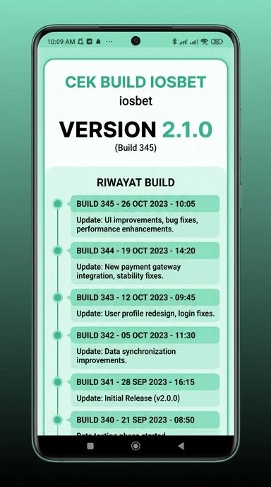 Riwayat Versi Terbaru iosbet untuk Pengguna Android